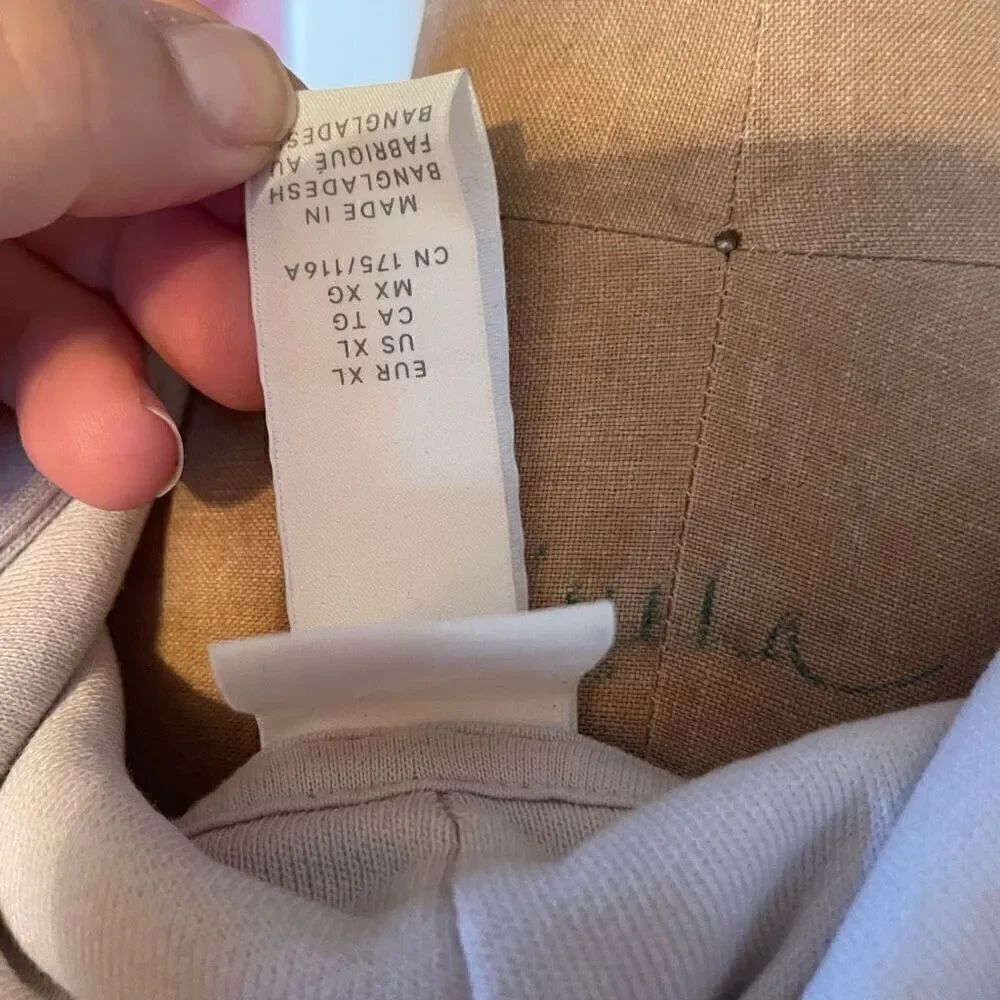 H&M | pale pink oversized sleeveless hoodie XL - Picture 5 of 7